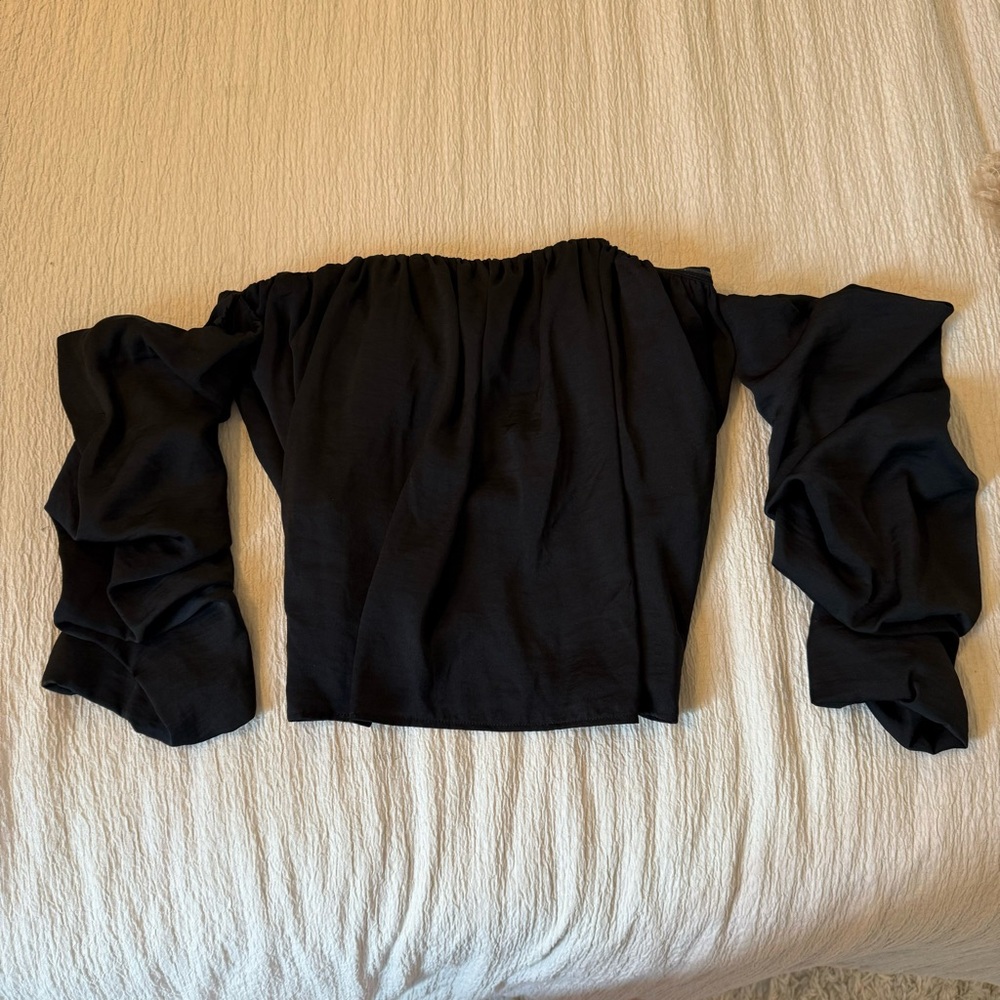 Black Marciano Off The Shoulder Top